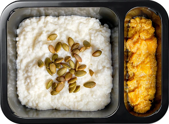 Блюдо: Каша рисовая с тыквенным чатни