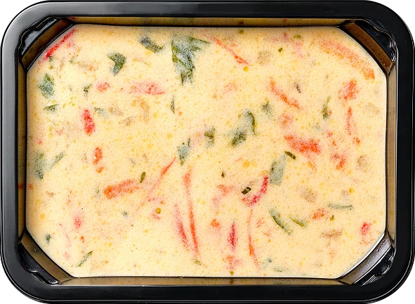 Блюдо: Овощной суп с запеченным нутом